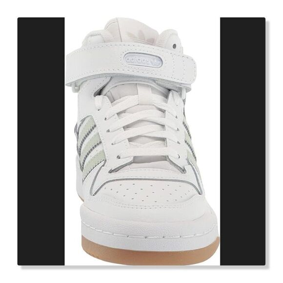 ✨ ADIDAS ✨ Forum Mid Sneaker in White/ Linen Green - [Women's size 5] - Picture 3 of 16